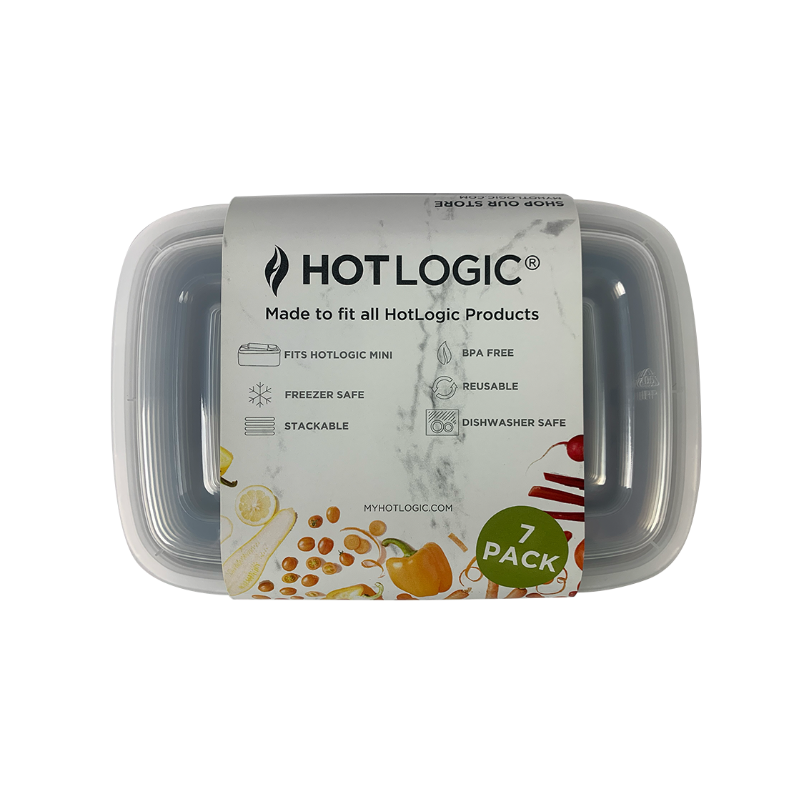 Plastic Containers - 7-Pack
